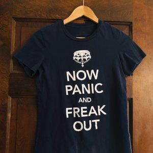Women’s Cut Cotton Funny Panic Tee